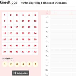 SwissLotto Zahlen Archiv mit Quoten .